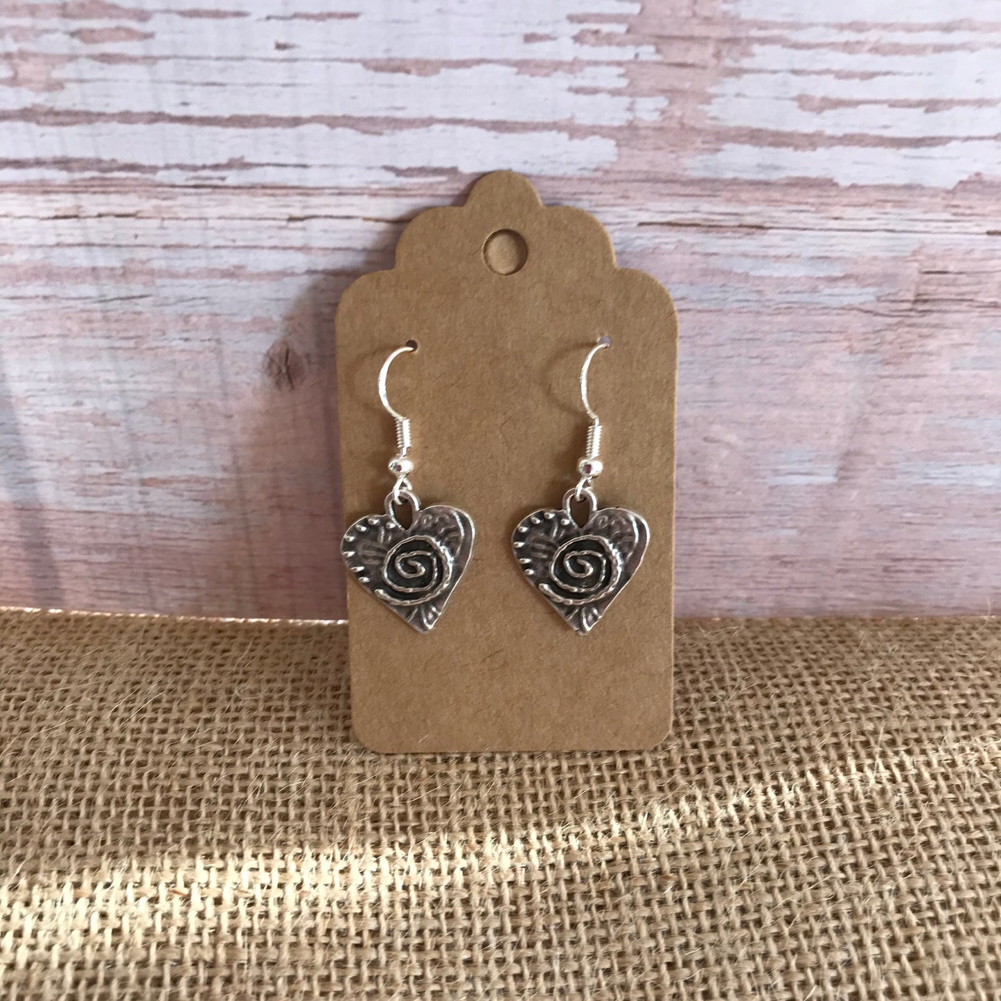 Silver Heart Earrings