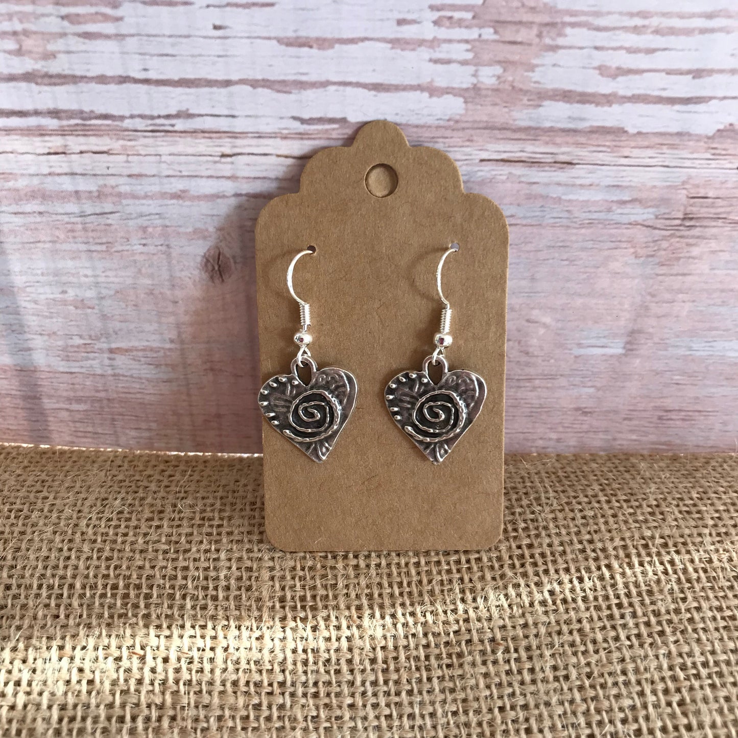 Silver Heart Earrings