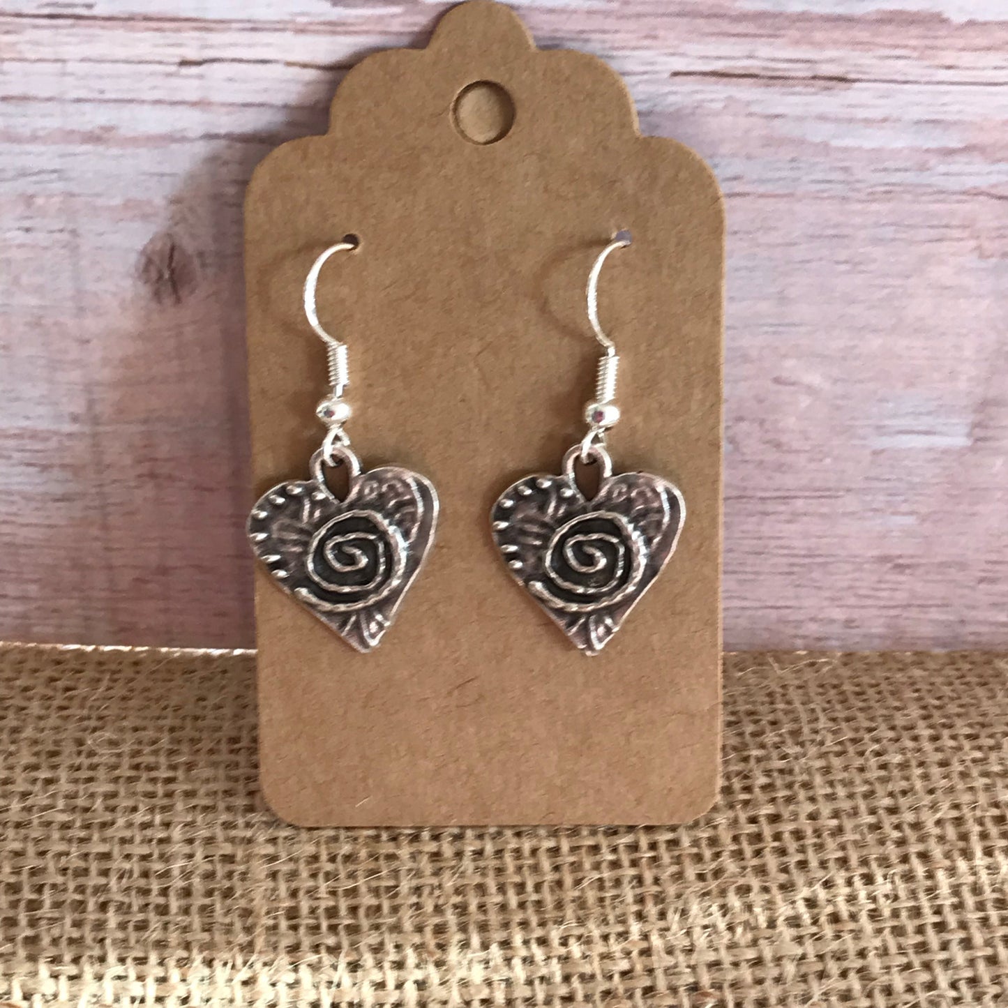 Silver Heart Earrings