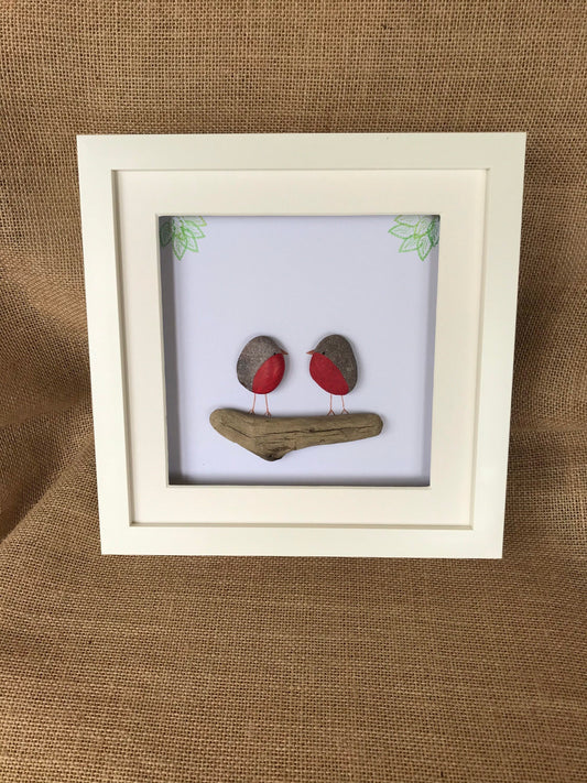 Robin Pebble Art Picture